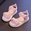 Girls' Summer Sandals2026New children's soft-soled Velcro open-toe beach shoes for girls, suitable for older children and princess shoes