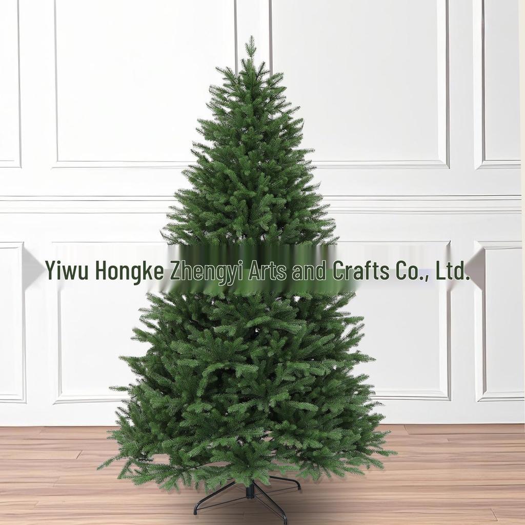 Luxurious Pre-lit Pure PE Pine Christmas Tree - Dense and Realistic Simulation