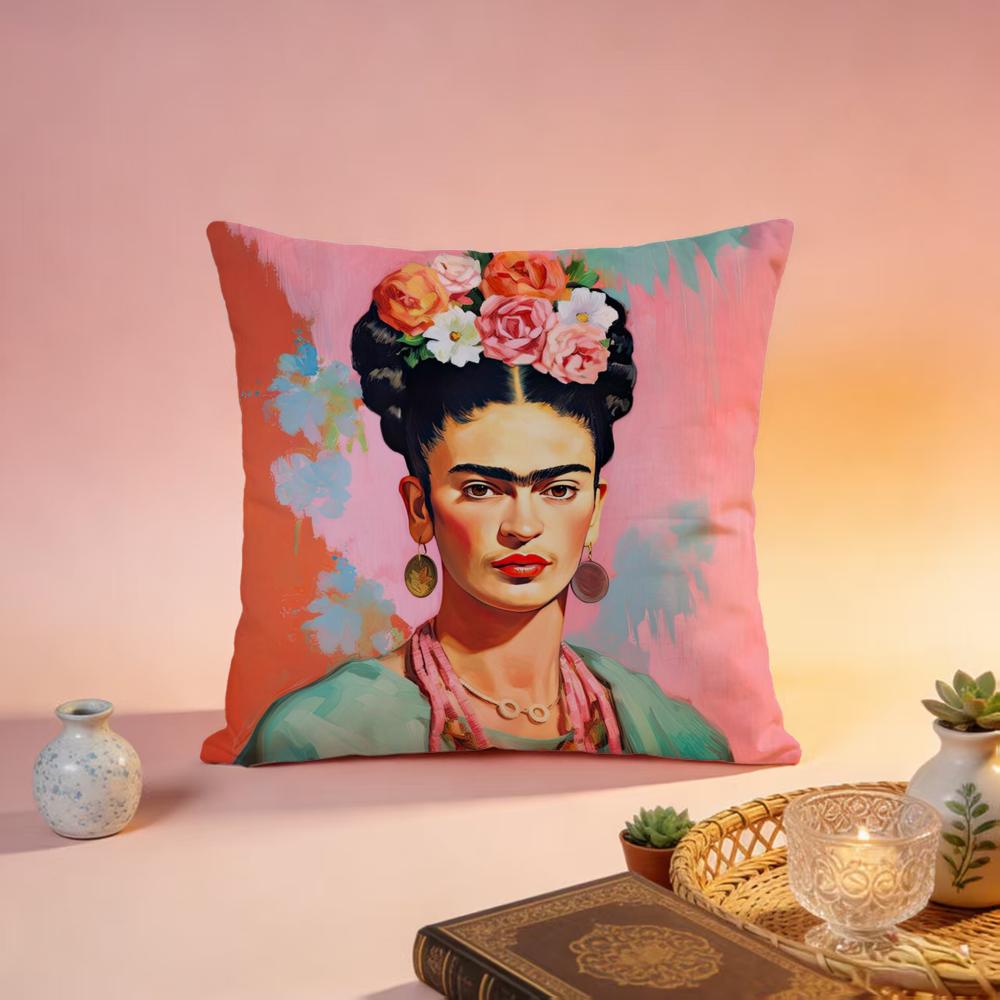Trending FFrida Kahloed Cushion Cover Premium SkinFriendly Pillow Case MultiPurpose for Home Office Travel