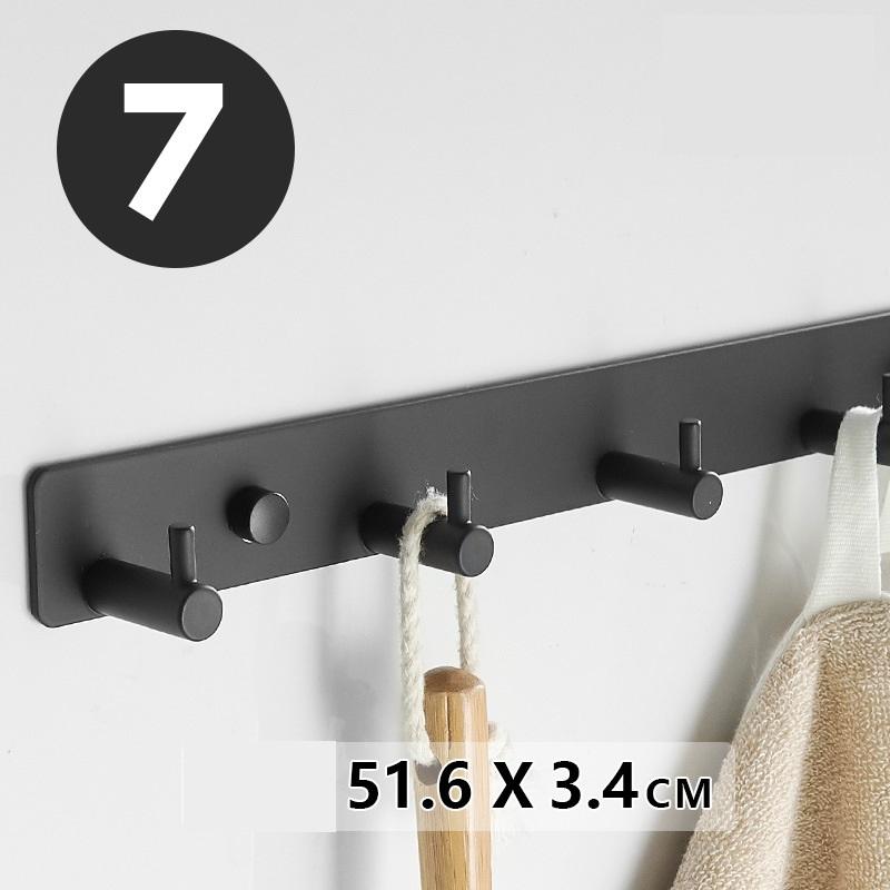 Aluminum Alloy Wall Hooks, Available in Adhesive and Drill-Free Installation Options