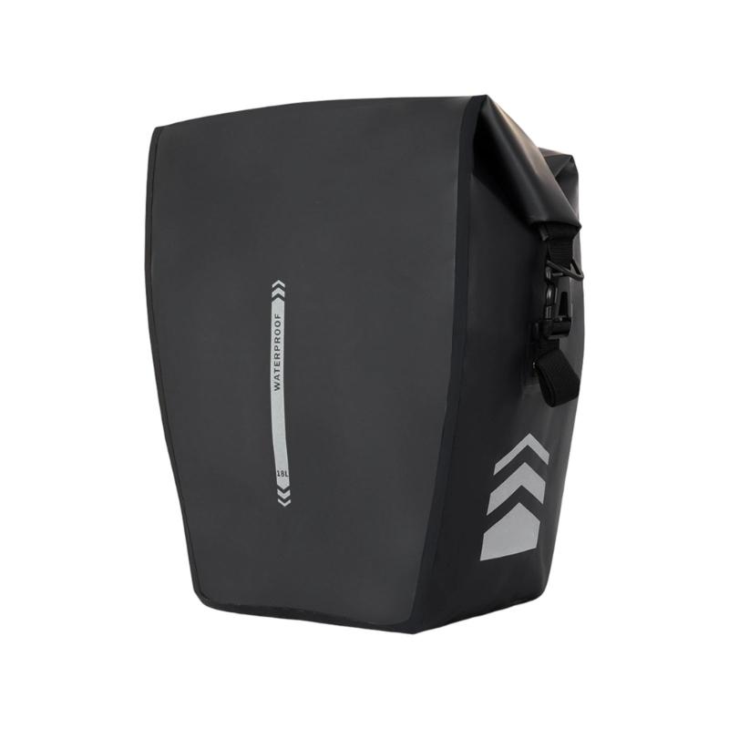 Water Resistant Bicycles Commuting Bag Double Side Saddles Bag with Reflective Trim Luggage Carriers Panniers Bag