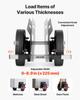 Panel Dolly, 453.6 kg Load Capacity, Drywall Mover with 25 cm Rubber Wheels Fits Different Terrain, Adjustable Clamp Panel Cart for Steel Panels,