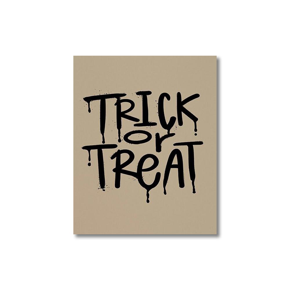 Halloween Wall Art Print Poster Halloween Canvas Painting Home Decor Funny Halloween Art Print Minimalist Cute Ghost Print Gift