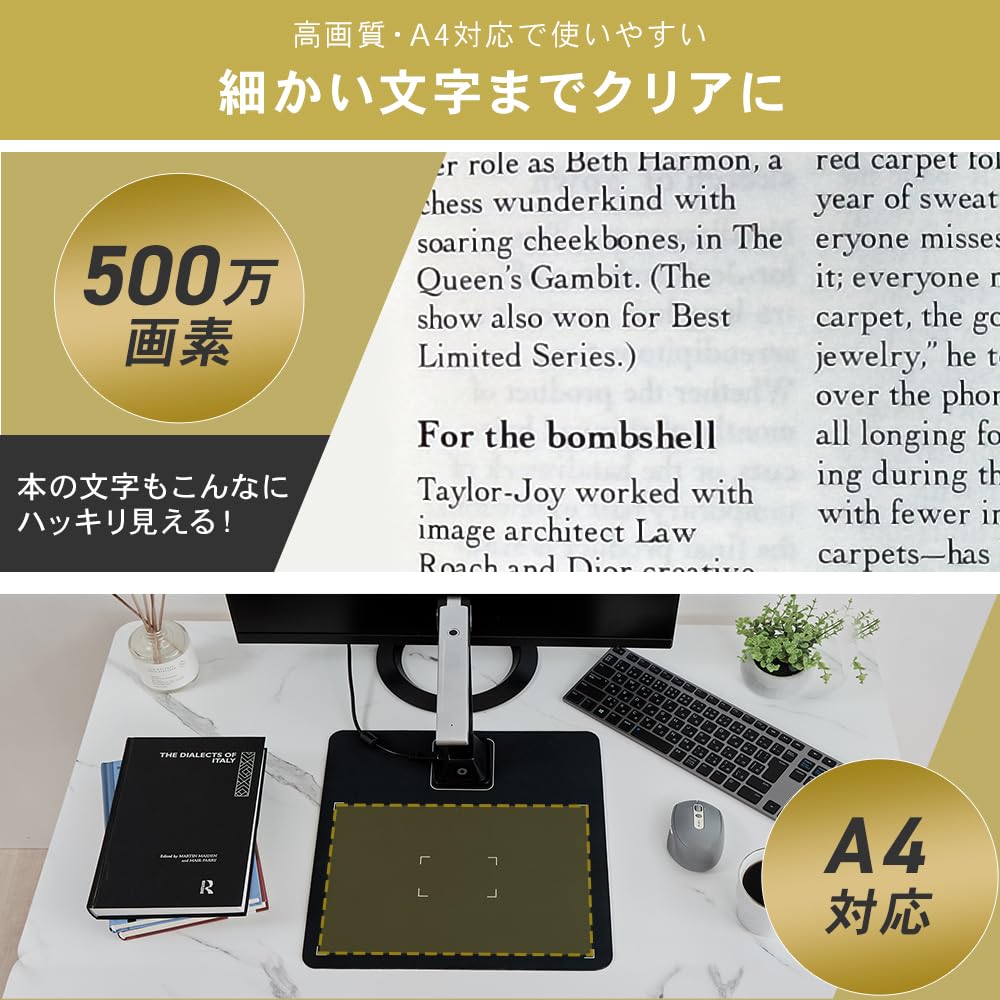 IRIS PLAZA WJ1004 Document 5 Dark Gray Stand-Type Scanner, Megapixels, A4,