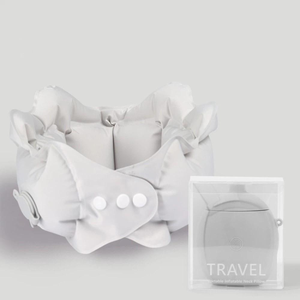 Press Inflatable Inflatable Pillow U-shaped Foldable Neck Protection Pillow Super Light Relax Neck Travel Neck Pillow Travel