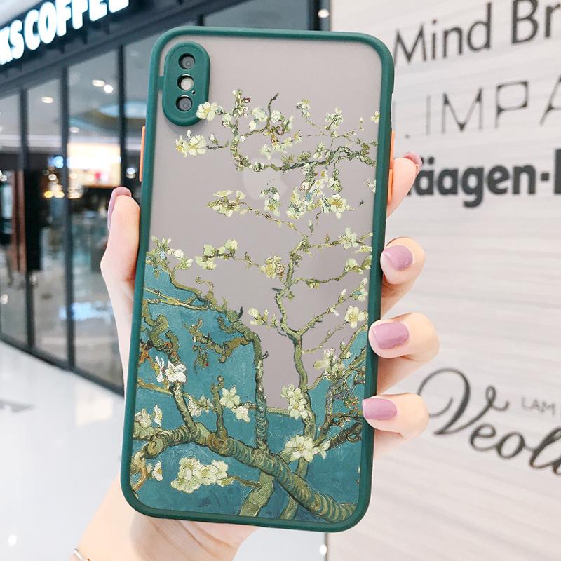 For Coque iphone 17 16 15 14 11 12 13 Pro Max Mini X XR XS 16 Plus Phone Cases Art Van Gogh Oil Painting Soft Shockproof Covers