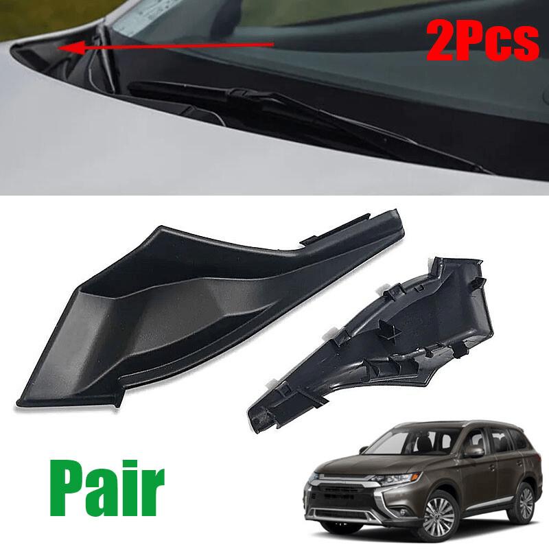 1 Pair Front Windshield Wrap Corner Trim Cover for Mitsubishi Outlander 2016- Replace 7405A773 7405A774