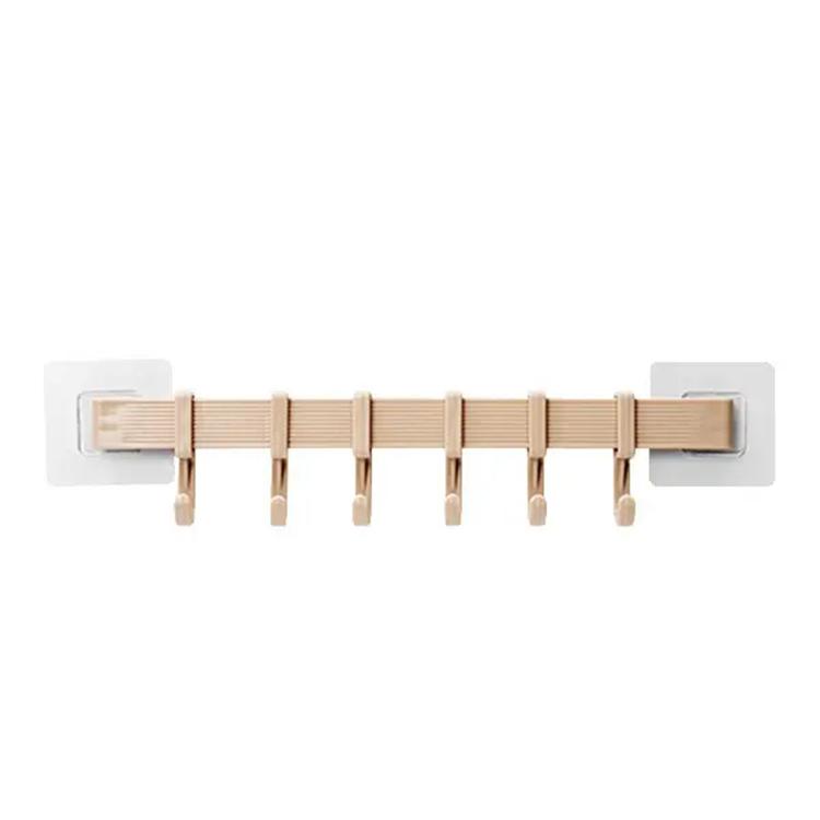 Multifunction Kitchen Storage Hook Cupboard 6 Hook Home Organizer Storage Rack Pantry Chest Tools Towels Hanger Wardrobe Hooks