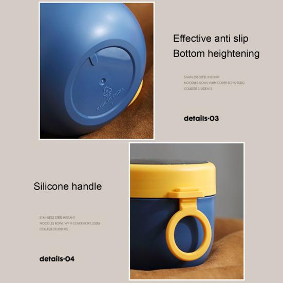 600ml Soup Large Cup Leak-proof Capacity Stainless Steel Double-walled Vacuum Insulated Food Jar