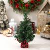 Plastic Small Christmas Tree Mini Artificial Xmas Pine Tree Christmas Tree Ornaments  New Year Gift
