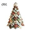 Craft Kits for Home Decor DIY Quilted Fabric Christmas Tree Kit, Vintage Patchwork Sewing Set Creative Gifts Friends Tabletop Decor, Handmade