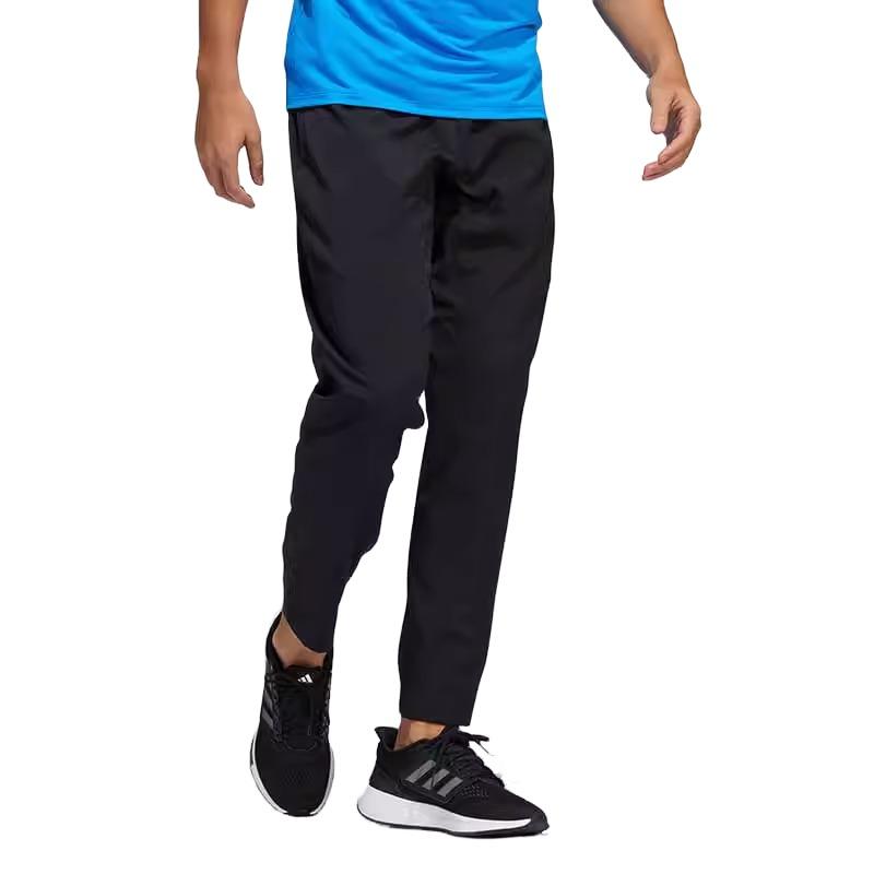 Adidas Solid Color Elastic Waistband Breathable Training Pants Men Bottoms Black HF8984