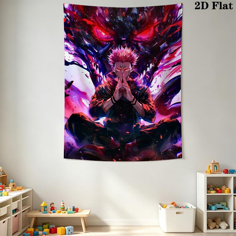 Jujutsu Kaisen Pattern Home Decor Tapestry, Wall Hanging, Decorative RV Wall Cloth.SGT0917229