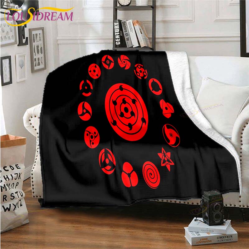 3D Printed Naruto Art Fleece Blanket for Beds Hiking Picnic Thick Quilt Fashionable Bedspread Fleece Throw Blanket