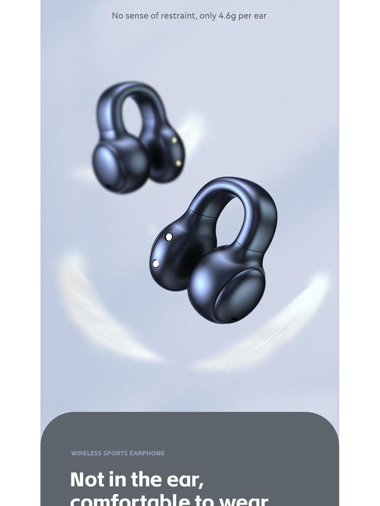 M30 Ear Clip Bone Conduction Sports Bluetooth Earphones with Ultra-long Battery Life
