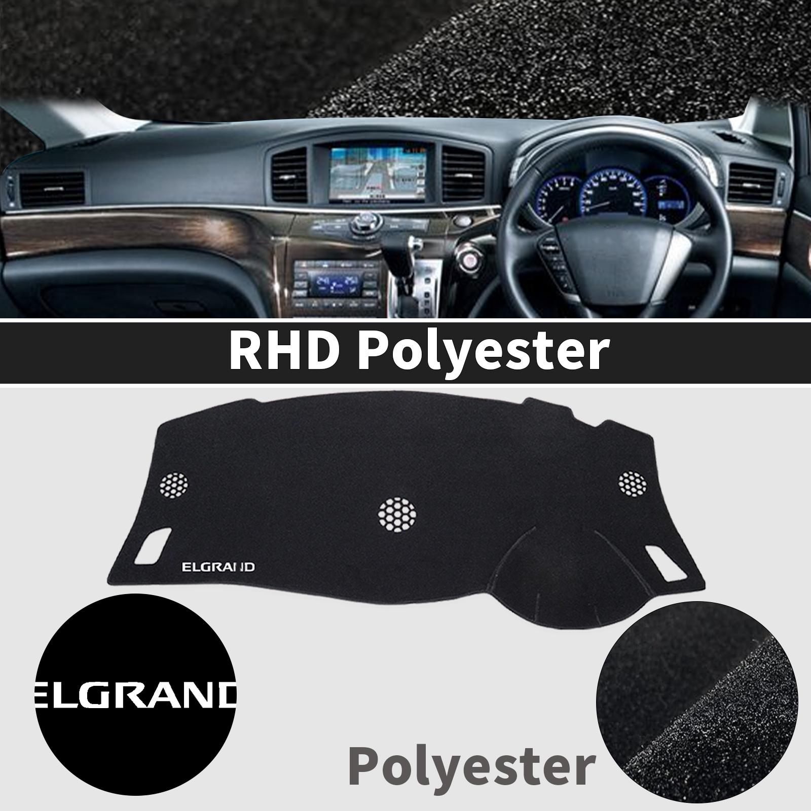 fit for Nissan Elgrand E52 white logo RHD Car Dashmat Dashboard Cover Pad DashMat Sunshade Protective Carpet Accessories