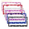 Elegant 31 X 16 Cm Rhinestone License Plate Frame – Premium Car Accessory For Women, Available In Single Or Double Piece Set