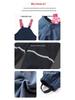 Children's Waterproof Fleece-Lined Outdoor Rain Bib Pants Jumpsuit