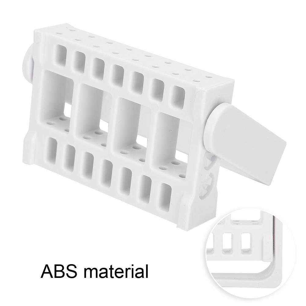 2pcs 16 Holes Nail Drill Bits Display Holders Stand Nail Grinding Head Storage BoxWhite