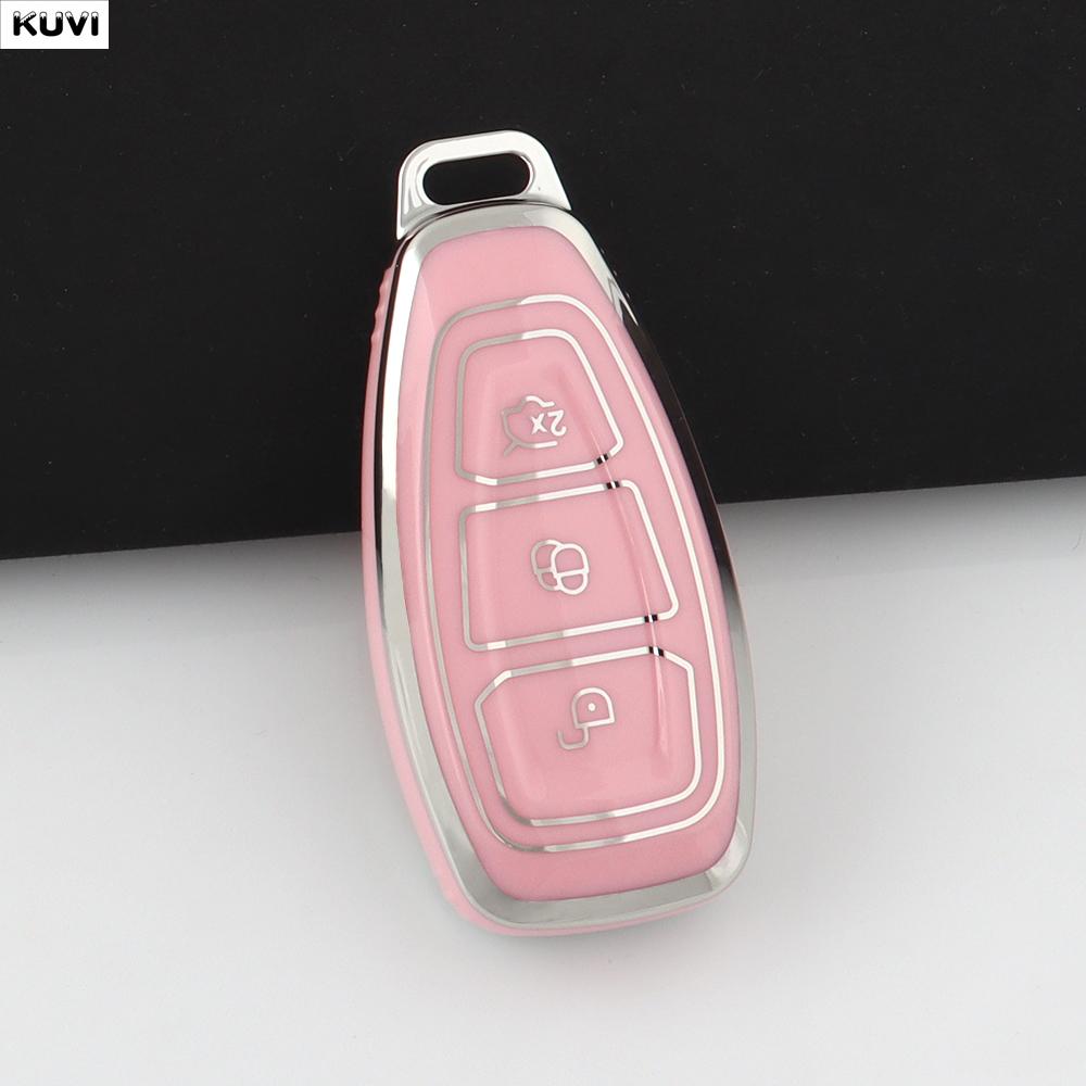 

Tpu Car Smart Key Case Cover For Ford Focus 3 4 St Mondeo Mk3 Mk4 Fiesta Fusion Kuga Ecosport Protect Fob Keychain Accessories