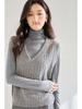 Women's Lightweight Silky High Neck Wool Blend Long Sleeve T-Shirt - Autumn Collection