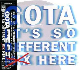 

CD GOTA Its So Differe SRCL2846 Sony Records 1994 Japan Japanese Club Dance Used