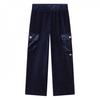 Billieblush Girls Velour Wide Leg Cargo Trousers