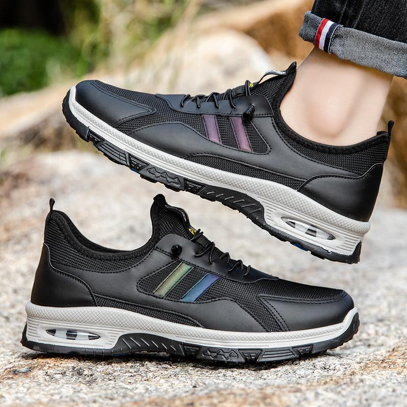 Primăvară și vară Pantofi ocazional noi pentru bărbați, pantofi de suprafață din plasă ușoară, respirabil, la modă, pantofi de mers asortați, pantofi pentru bărbați