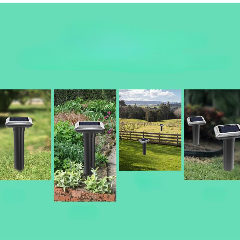 Solar Powered Rodent Repellent Buzzing Vibration Plug and Play Ultrasonic Rodent Repellent Outdoor Snake Repellent