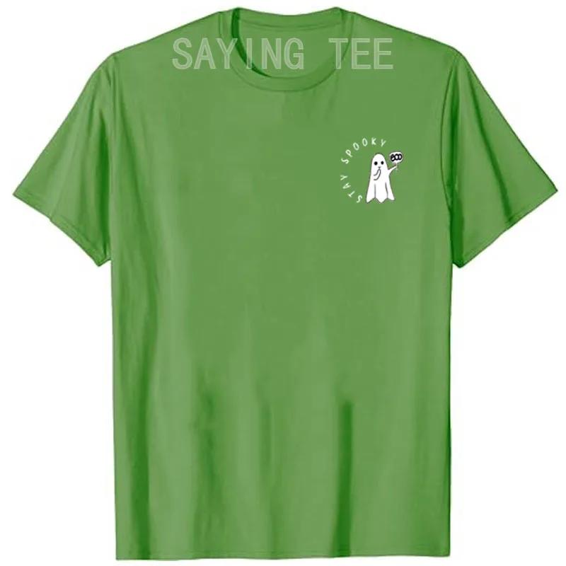 Retro Cute Little Ghost Boo Halloween Costume WoT-Shirt Gothic Style Graphic Tee Tops Lovely Gifts Short Sleeve Blouses