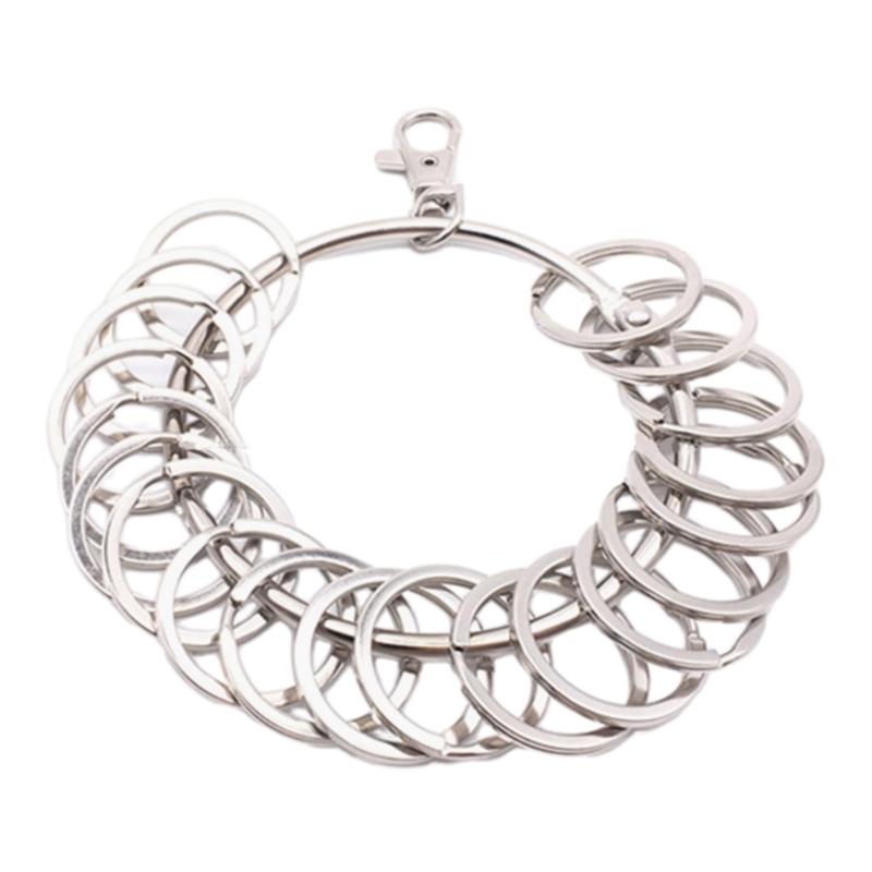 Großer runder Reifen Schlüsselorganisator Tragbare Metallringe Schlüsselhalter Management Schnelles Aufhängen Schlüsselanhänger Schlüsselring Langlebig