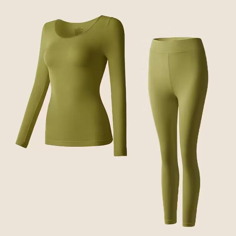 2er Pack Damen Thermo-Unterwäsche - Nahtlose spurenlose Unterhemden, Leichte warme Basisschicht geeignet für Herbst und Winter