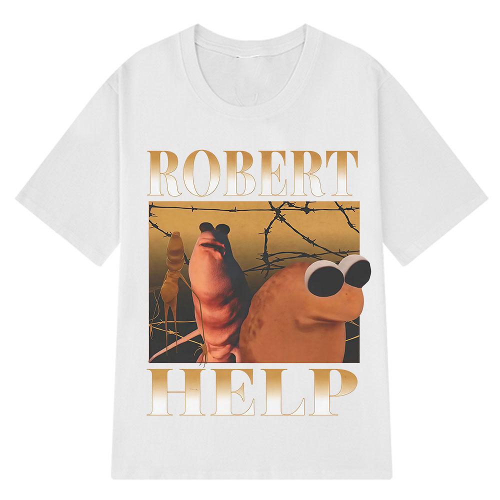 2025 Summer Marcus The Worm I Dont Like This Rock Funny Men Harajuku Shortsleeved Cotton Hiphop Casual Breathable Tshirts