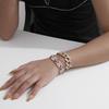 Stylish And Simple Double-Layer Alloy Bracelet For Women, Light Luxury Micro-Inlaid Rhinestone Temperament Versatile Jewelry