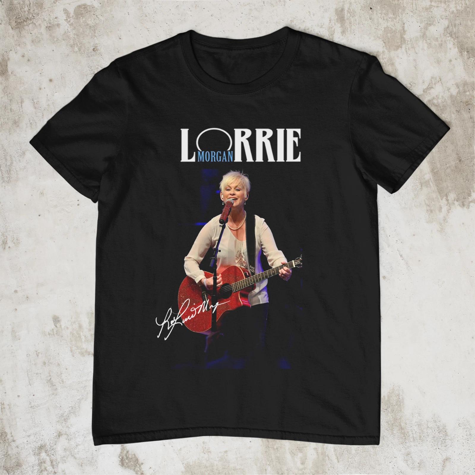NEW Lorrie Morgan Singer Signature Short Sleeve Black All Size Shirt XXL