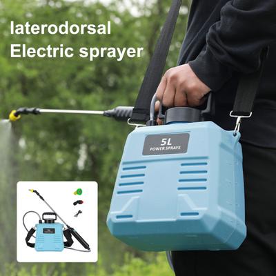 Pulvérisateur de jardin électrique 5 L/8 L avec sac à dos et 3 buses rétractables