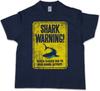 SHARK WARNING II Kids Boys T-Shirt Surfing Diver Diver White Warning Shark-