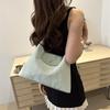 Simple tote bag women's new texture casual large capacity solid color shoulder bag commuter messenger