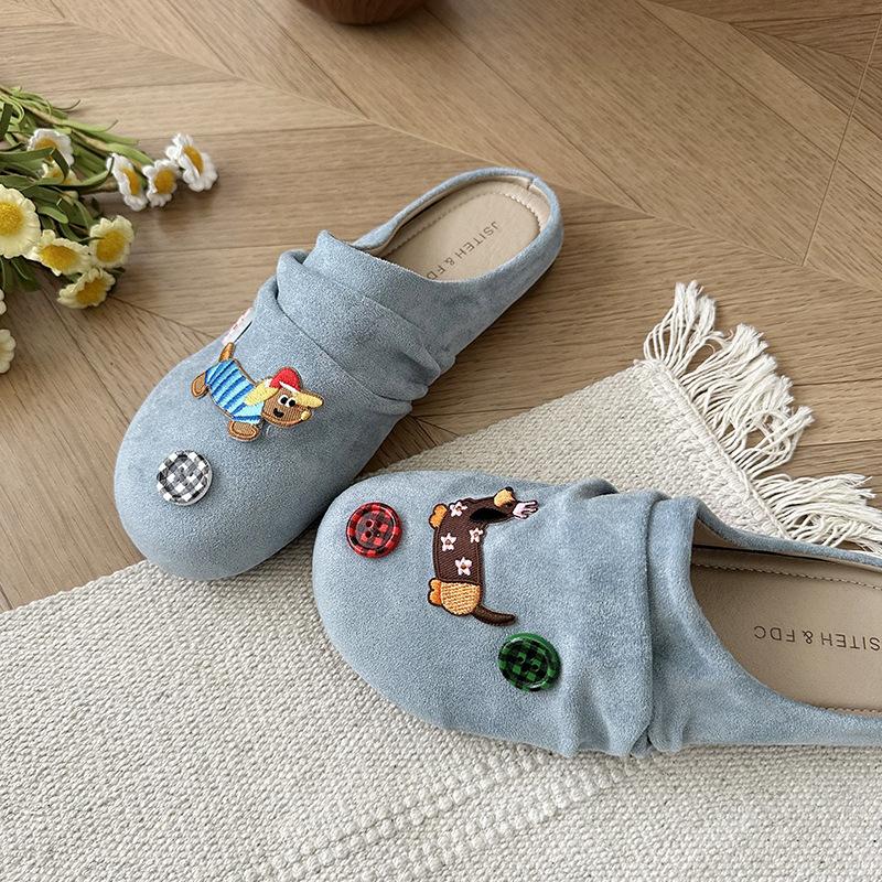 

Универсальные нескользящие удобные шлепанцы Birkenstock с сумкой на голову, женские весенне-летние новые, для улицы, повседневные, на одном педале, ленивые полушлепанцы, тренд 35