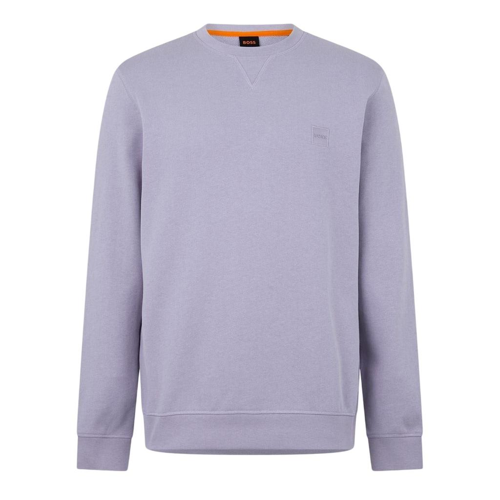 Boss Mens Westart Premium Cotton Crew Neck Sweatshirt