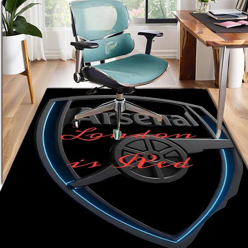 Arsenal F.C Pattern Rug, Indoor/Outdoor Mat, for Picnic, Gameroom, Bedroom, Office, Living Room, Home Decor Carpet, Birthday Gift
