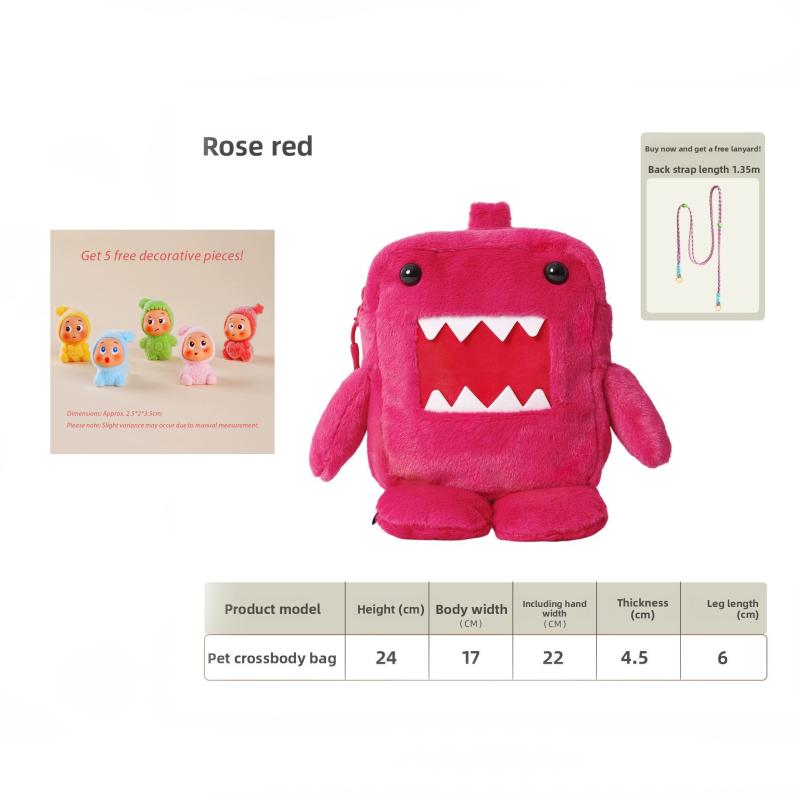 Cute Cartoon Cross-body Bag Soft Lightweight Student Wallet Multifunctional Hangable Accessory Bags Fashion Design Shoulder Bags