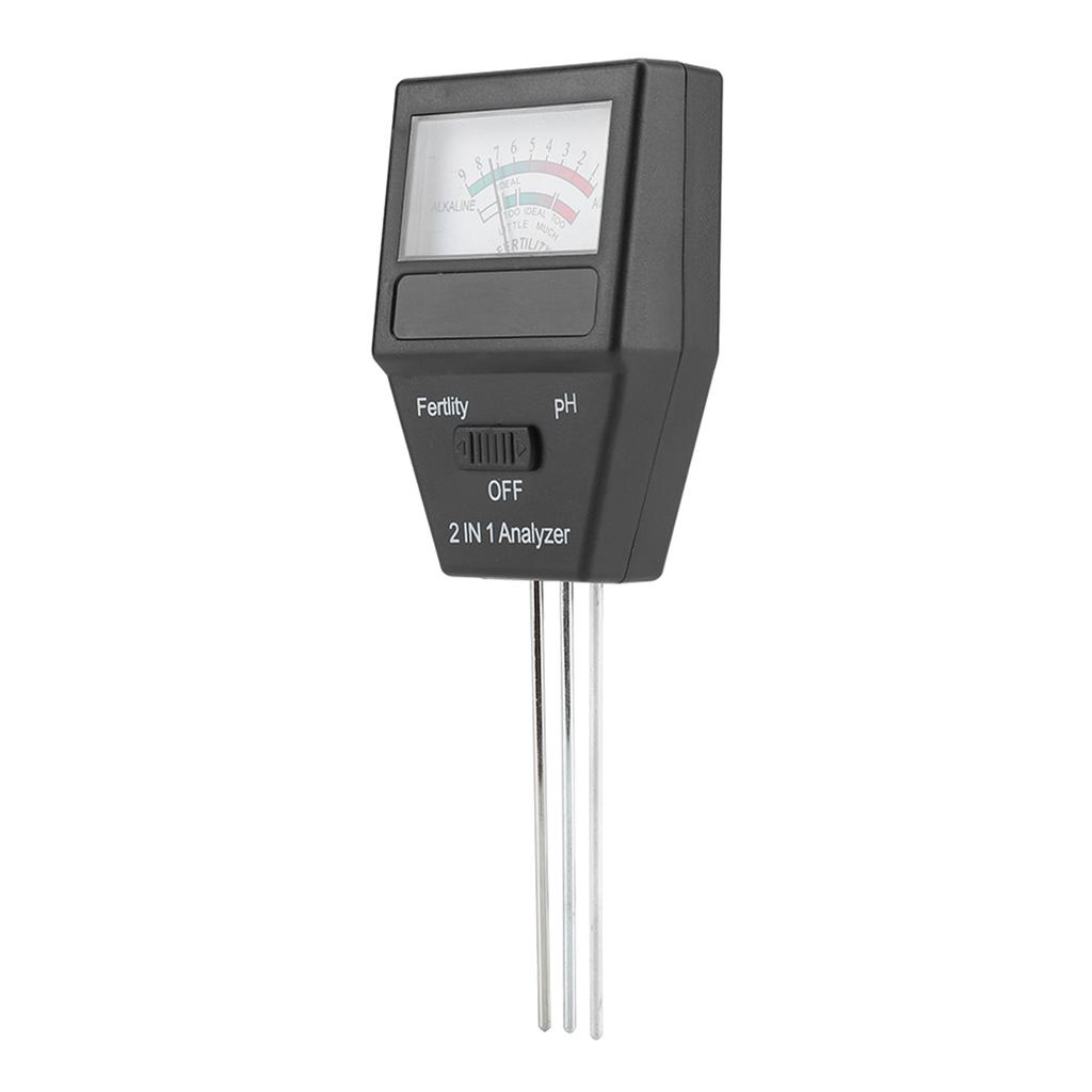 2 in 1 High Precision Fertile Soil PH Tester Meter for Garden Plant Flower