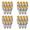 4/10Pcs RCA Connector Solder-Free Male Plug Adapter for Audio Video CCTV Camera Cable Plug