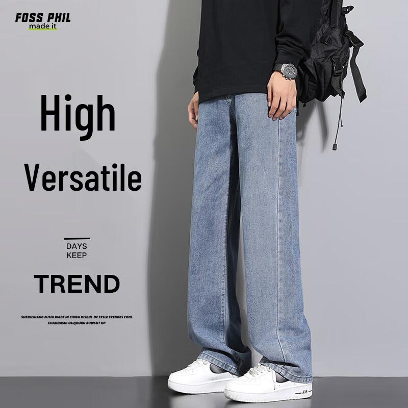 Foss Phil Men's Loose Straight-Leg Jeans