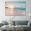 Sonnenaufgang, Meereslandschaft, Strand, Leinwandgemälde, moderne Poster und Drucke, Cuadros, Wandkunst, Bilder, Wohnzimmer, Heimdekoration, ohne Rahmen, ohne Rahmen