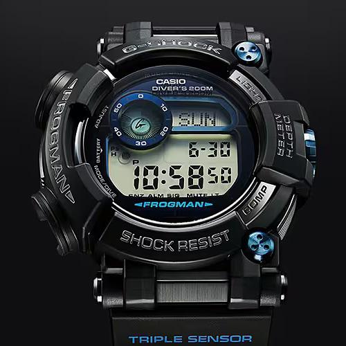Casio G-SHOCK GWF-D1000B-1JF [G-SHOCK Master of G Series FROGMAN DEPTH SENSOR] Round Watch Black
