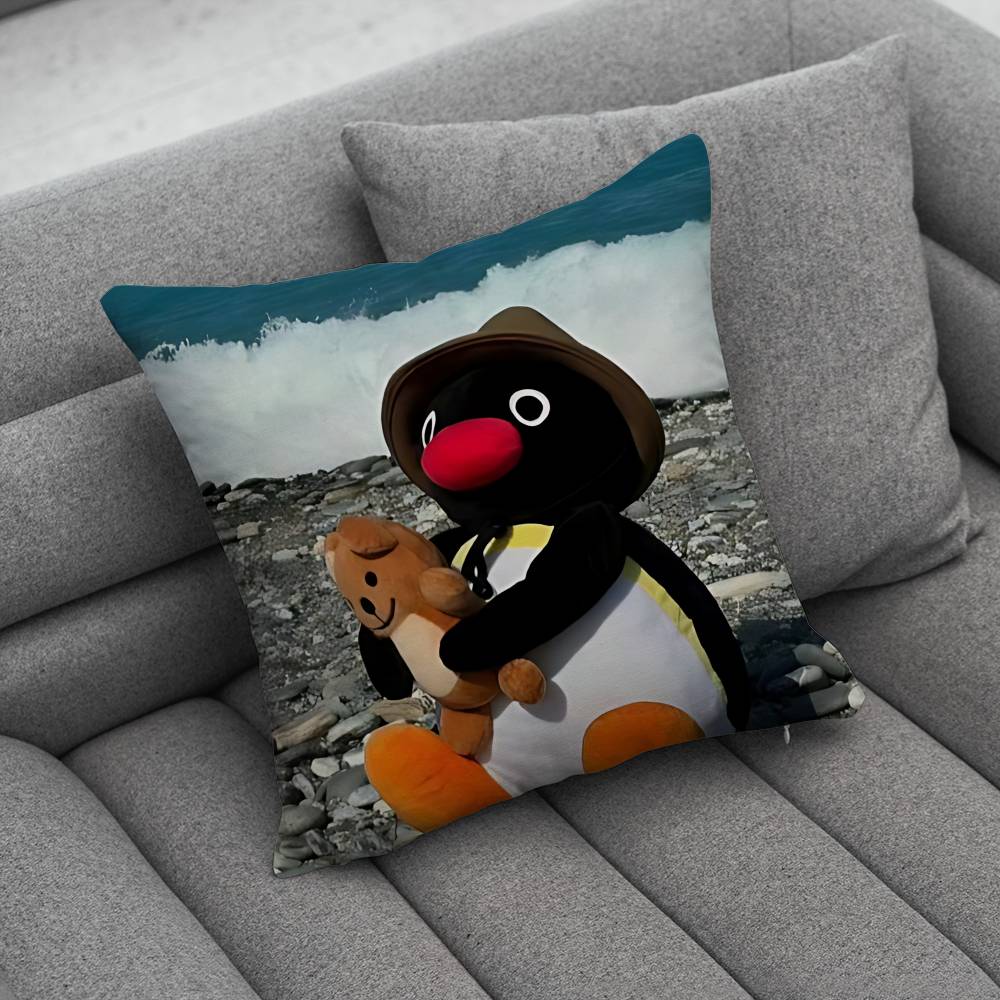 Penguin PPingu Pillow Case Pillowcase Home Sofa Cushions Car Cushions Pillowcover Office Pillowshell Pillow