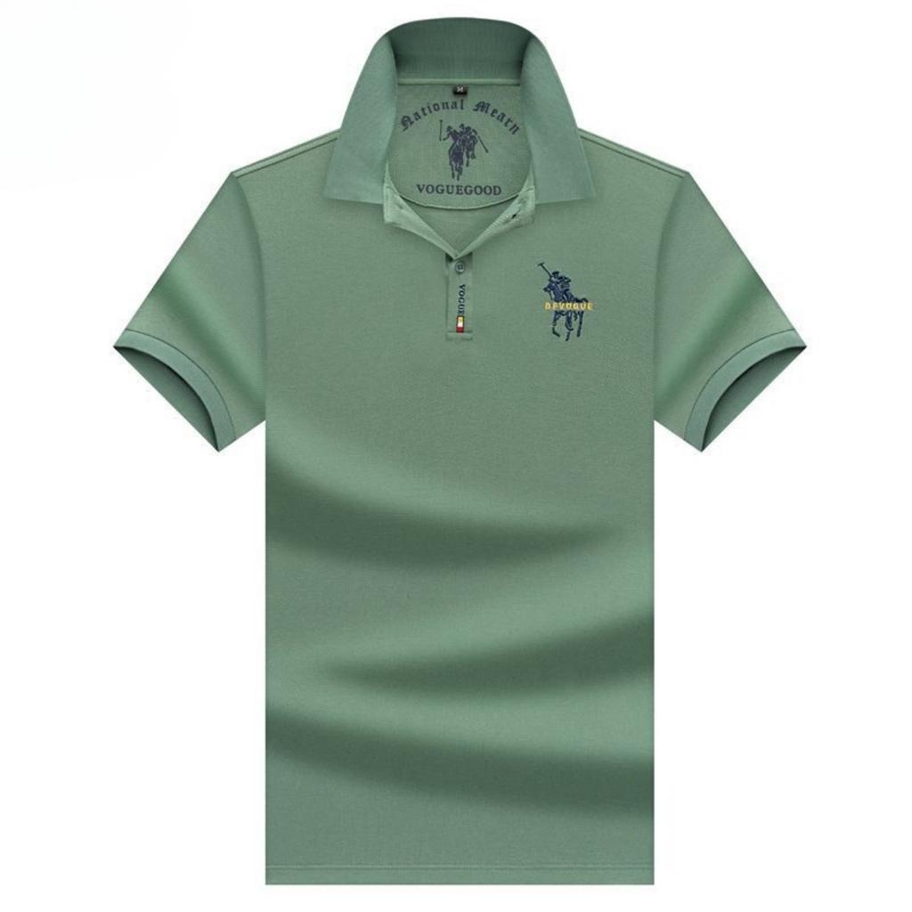 Trend Hub Polo Shirt New Men's Short-sleeved Polo Shirt Mens Embroidery Casual Business Polo Shirt