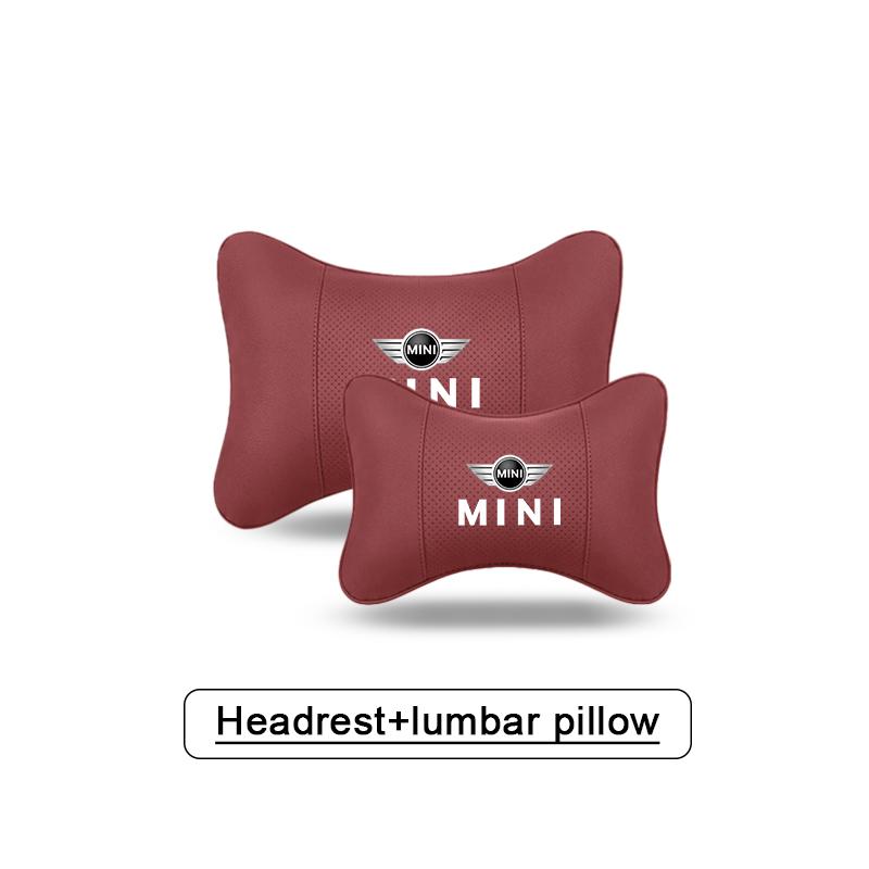 5 Color Car Headrest/Lumbar Support Car Neck PillowFor MINI Cooper R56 F56 R50 JCW Cabrio Aceman Countryman Clubman Roadster Uylez55